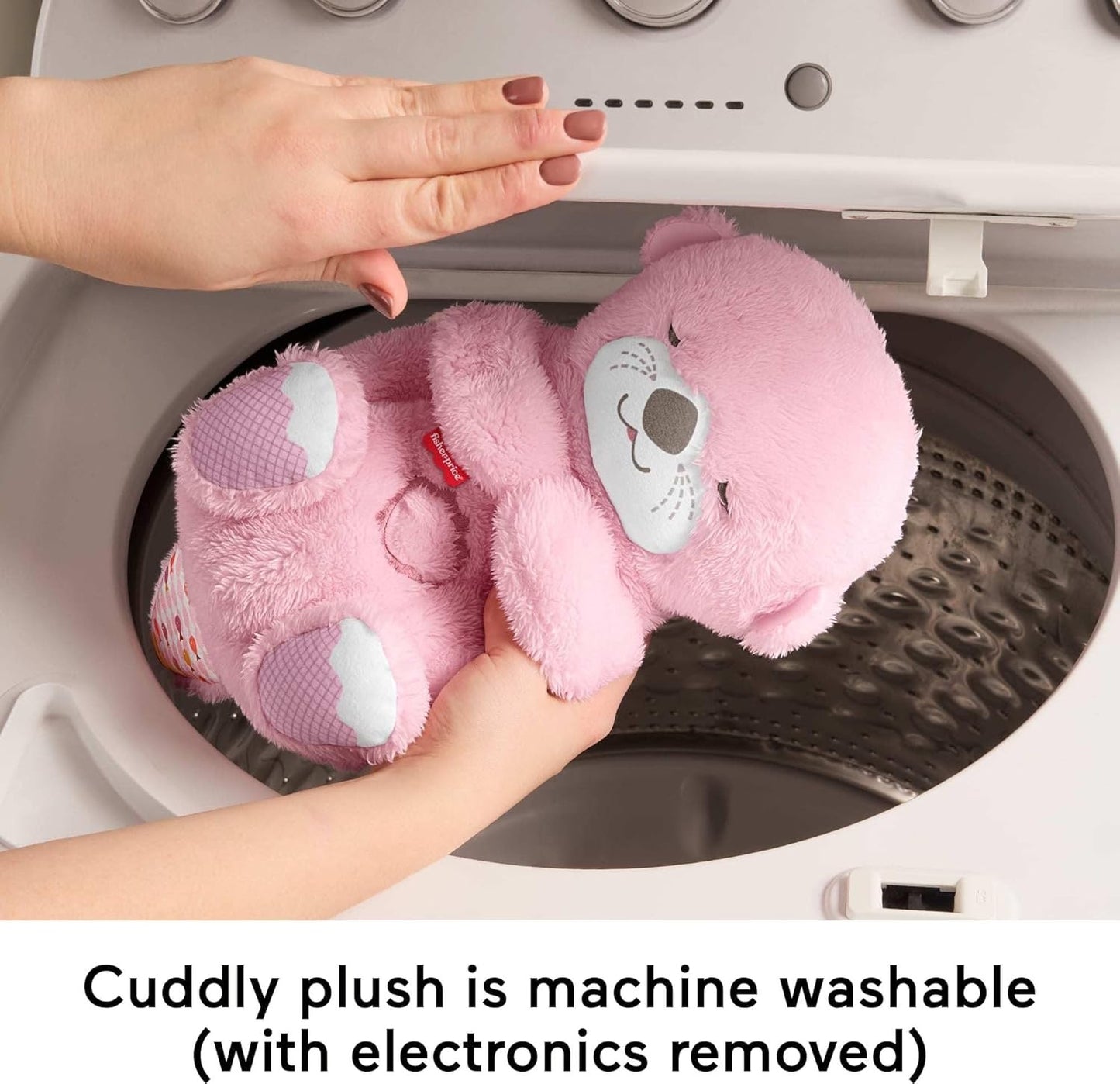 Sound Machine Soothe 'n Snuggle Otter Portable Plush Baby Toy with Sensory Details Music Lights & Rhythmic Breathing Motion