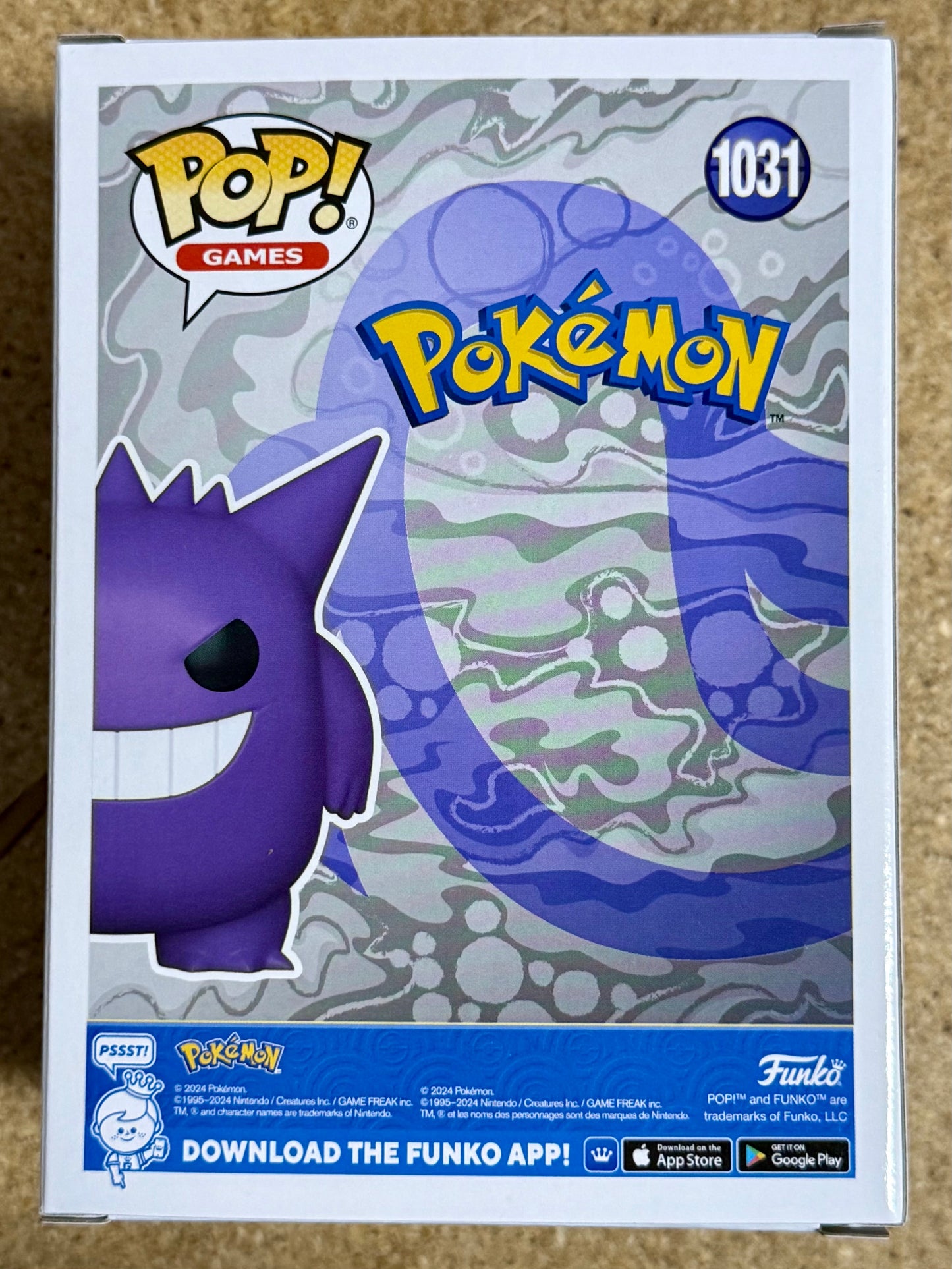 Funko Pop! Games Gengar #1031 Poison Ghost Type 2024 Pokemon #094