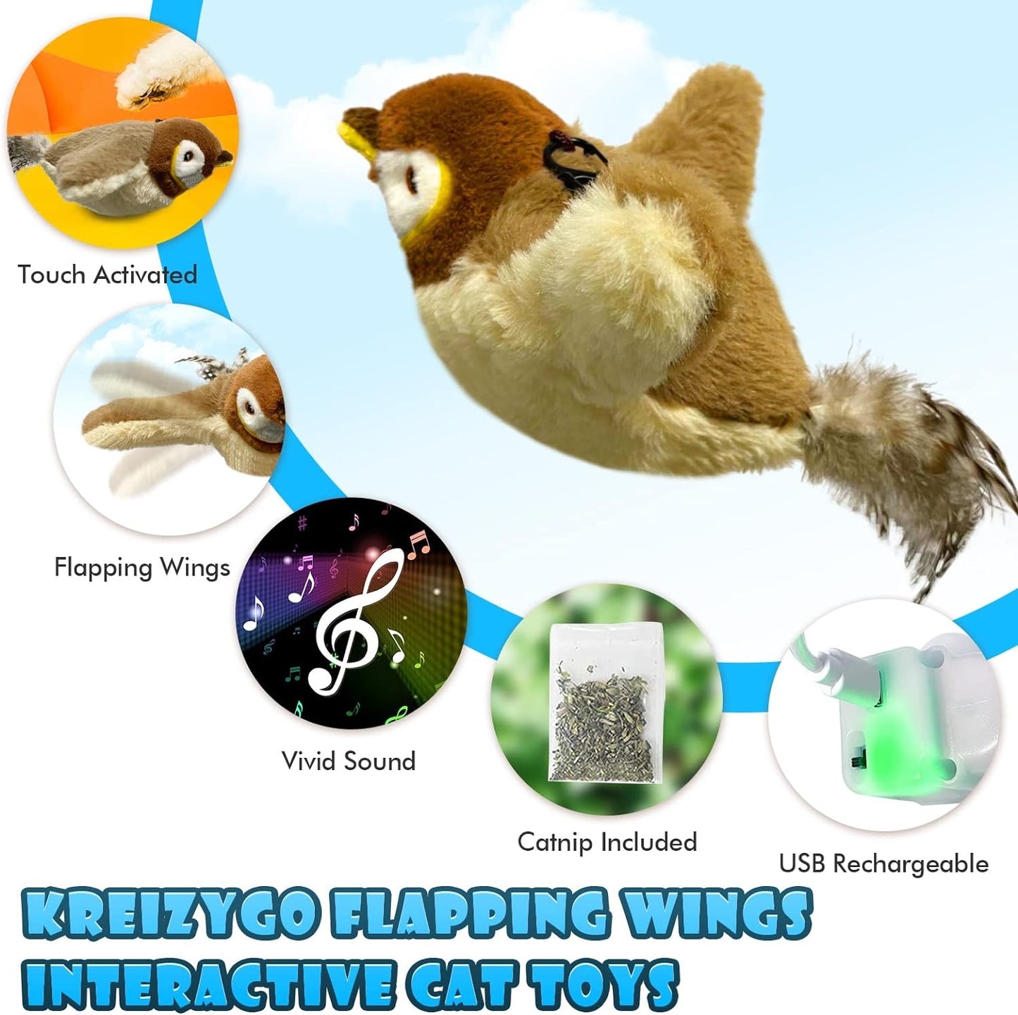 Plush Bird Pet Toy