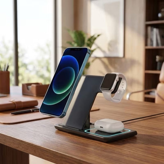 3 IN 1 FOLDABLE WIRELESS CHARGER