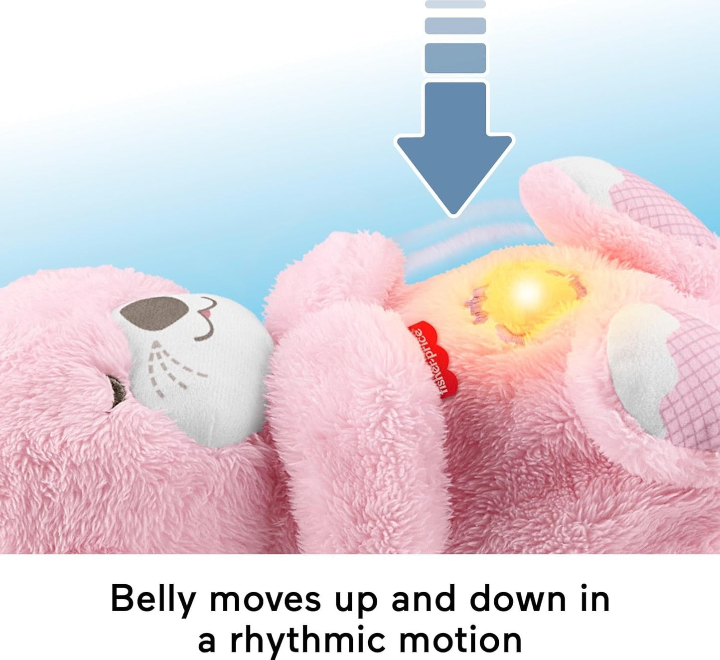 Sound Machine Soothe 'n Snuggle Otter Portable Plush Baby Toy with Sensory Details Music Lights & Rhythmic Breathing Motion