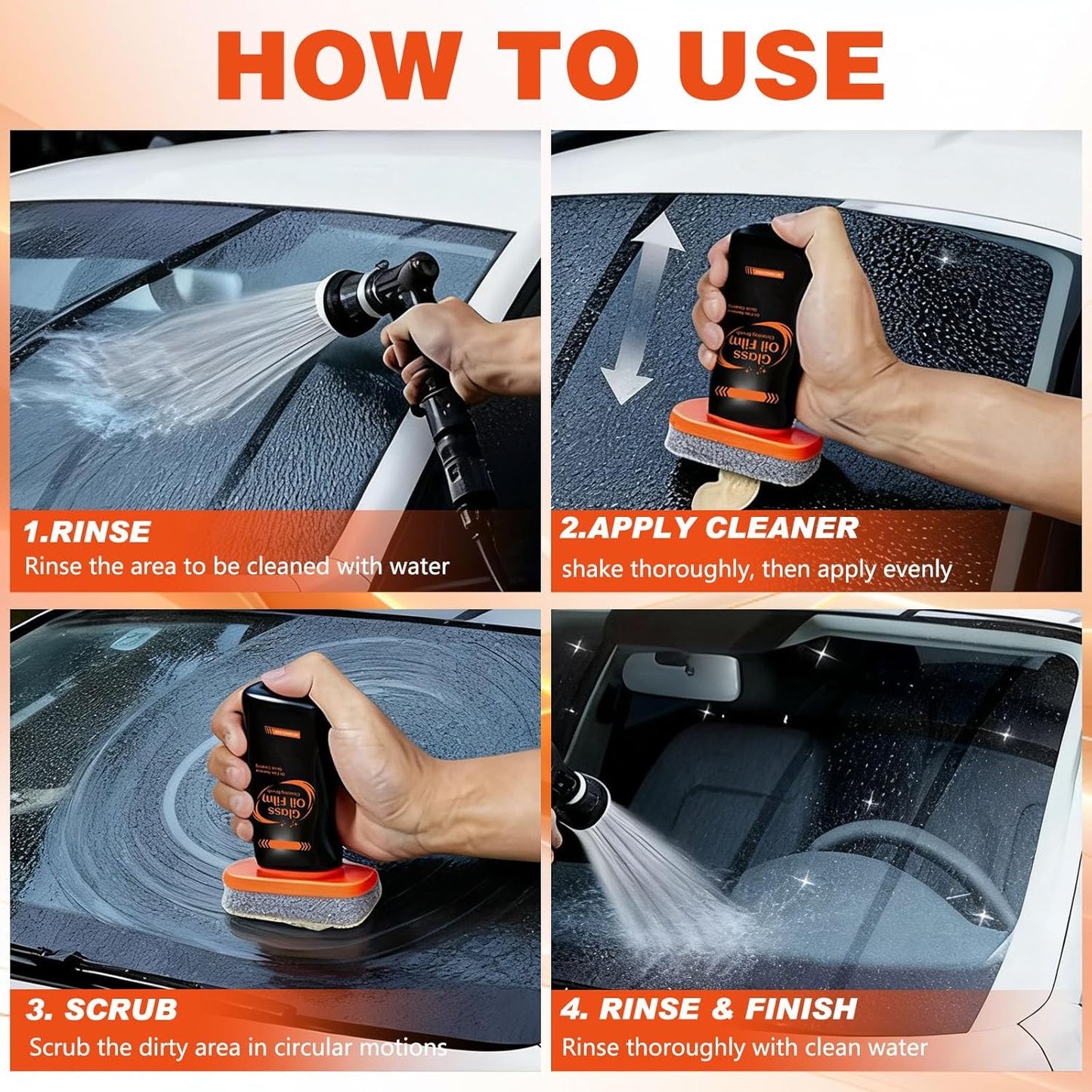 Car Glass Oil Film Remover